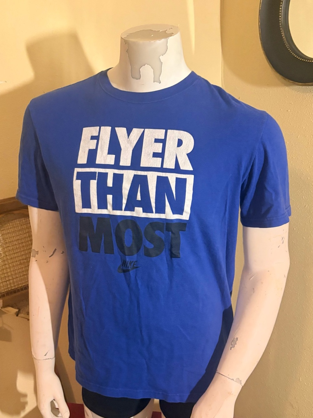 Nike Blue 'Flyer Than Most' Short Sleeve Graphic Tee